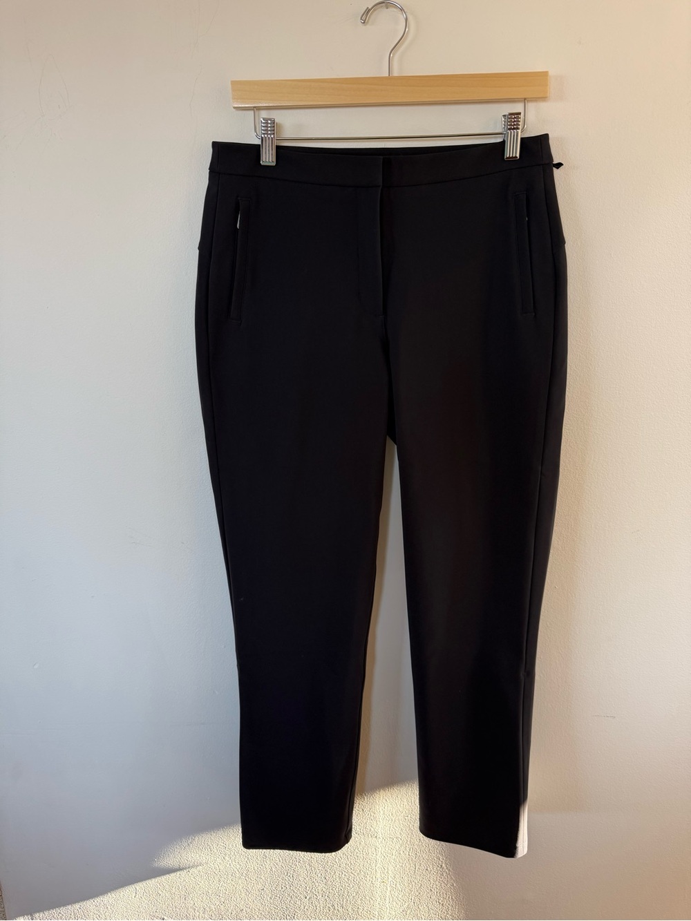 lululemon athletica Black Cropped Tailored Pull-On Pants